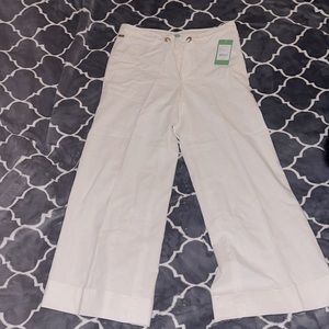Lily Pulitzer linen white resort pant